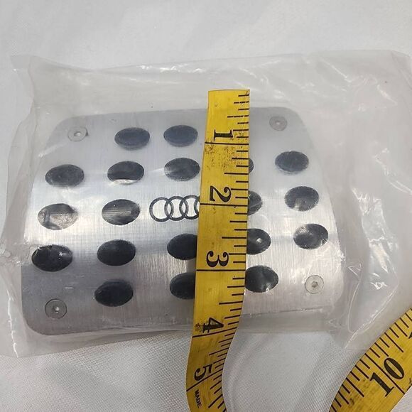 Brushed Stainless Pedal Cap - Brake With Emblem True OEM Audie - Picture 4 of 4